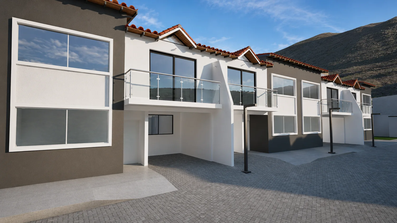 Fachada principal de Villas de San Pablo